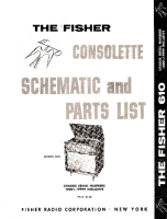 Fisher 610 - Service Manual